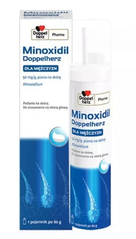 Doppelherz Minoxidil For Men skin foam - UKDorf 