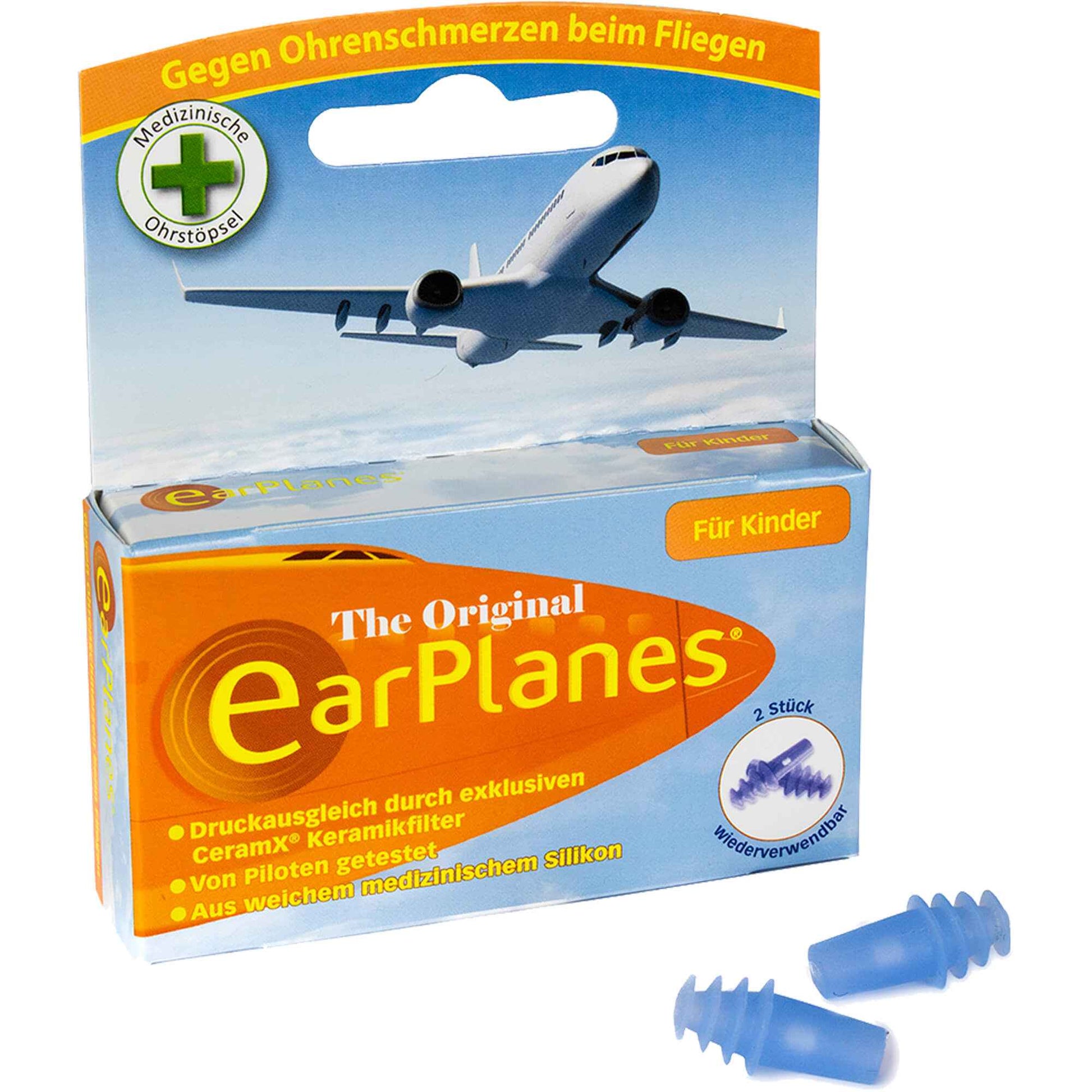 EARPLANES Child- Kind earplugs, EarPlanes® earplugs for children