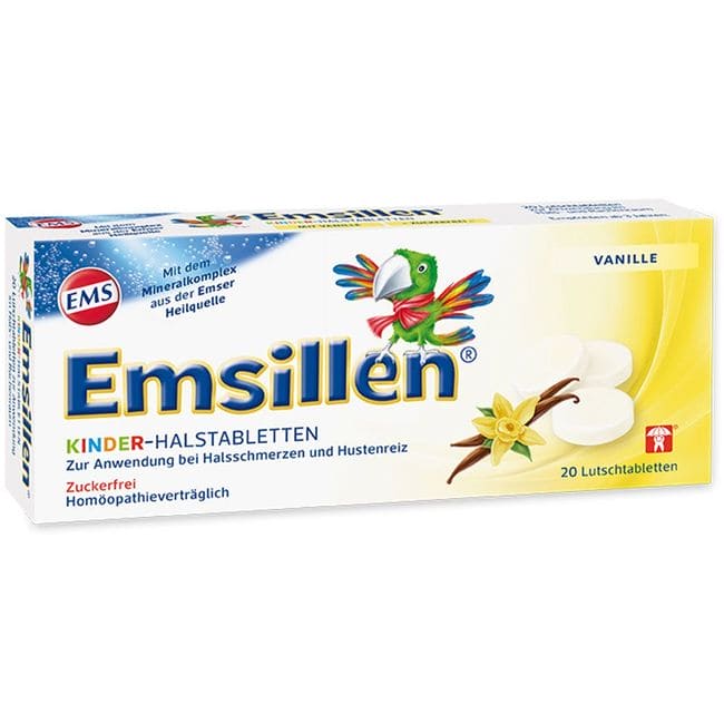 EMSILLEN children's throat lozenges vanilla - UKDorf 