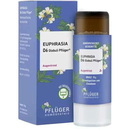EUPHRASIA D 6 Globules Pflüger Dosage Dispenser 10 g