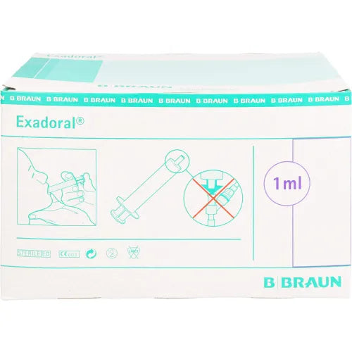EXADORAL B. Braun oral syringe 1 ml 100 units
