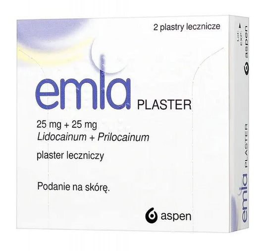 Emla. Medicinal plaster x 2, healing patch