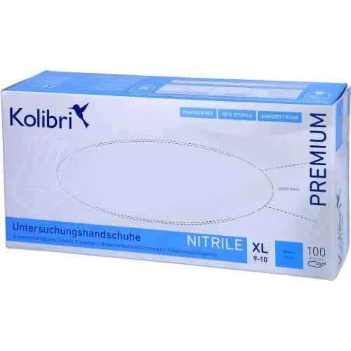 Examination Gloves KOLIBRI Premium U.Hands.Nitrile unst.pf XL blue