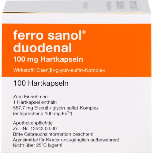 FERRO SANOL duodenal hard capsules with coated pell. 100 pc