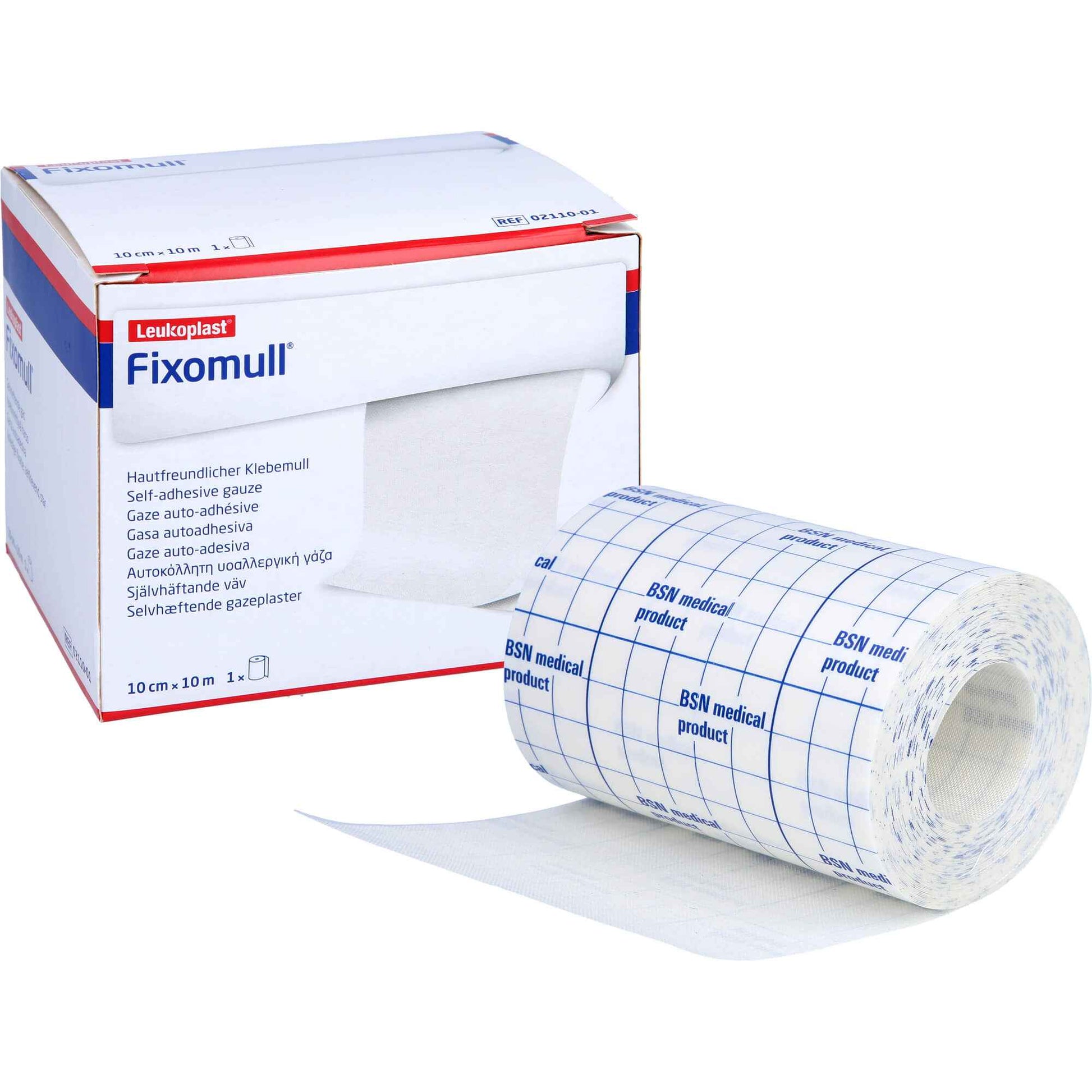 FIXOMULL adhesive gauze 10 cm x 10 m