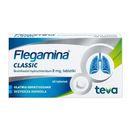 FLEGAMINA x 40, chronic bronchitis, cystic fibrosis, atelectasis