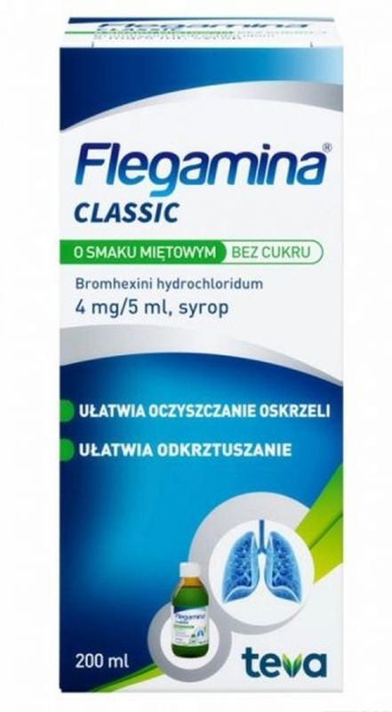 FLEGAMINA mint without sugar syrup 200 respiratory infections