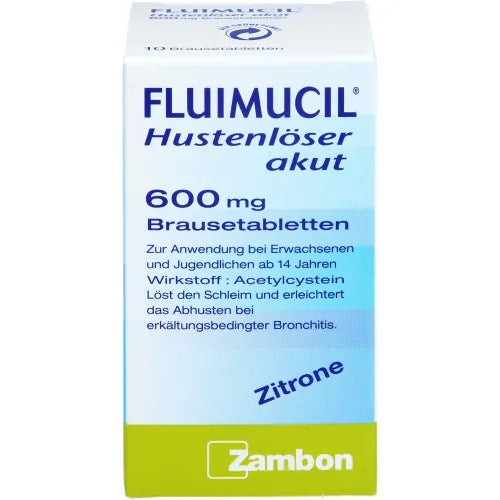 FLUIMUCIL cough reliever acute 600 acetylcysteine effervescent tablets