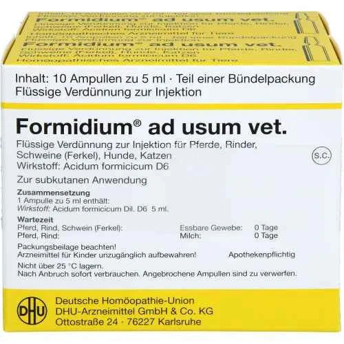 FORMIDIUM INJECTION SOLUTION vet. 20X5ml