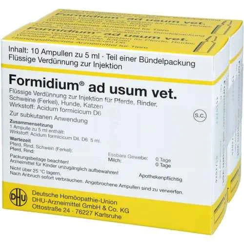 FORMIDIUM INJECTION SOLUTION vet. 20X5ml
