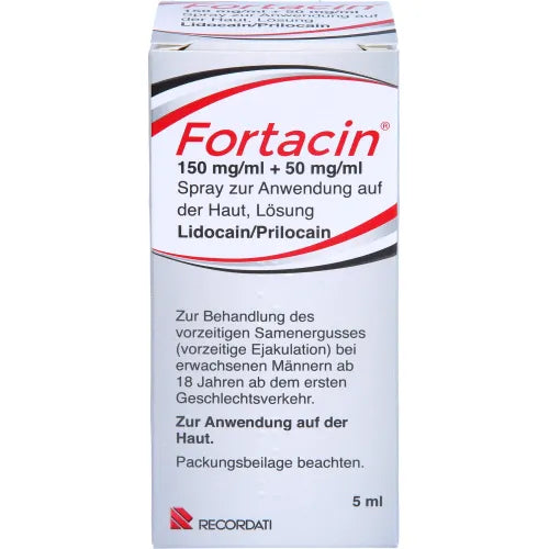 FORTACIN spray for applications also skin 5 ml lidocaine and prilocaine