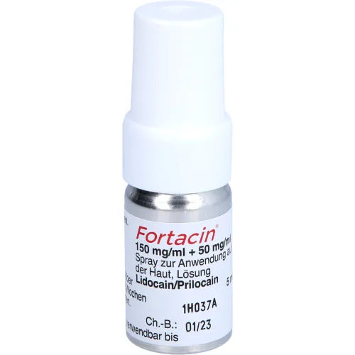 FORTACIN spray for applications also skin 5 ml lidocaine and prilocaine