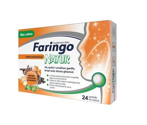 FaringoNatur orange flavor x 24 lozenges - UKDorf 