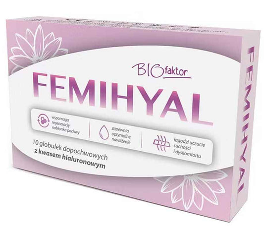 Femihyal 10 vaginal suppositories