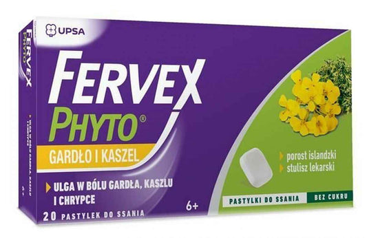 Fervex Phyto Throat and Cough lozenges