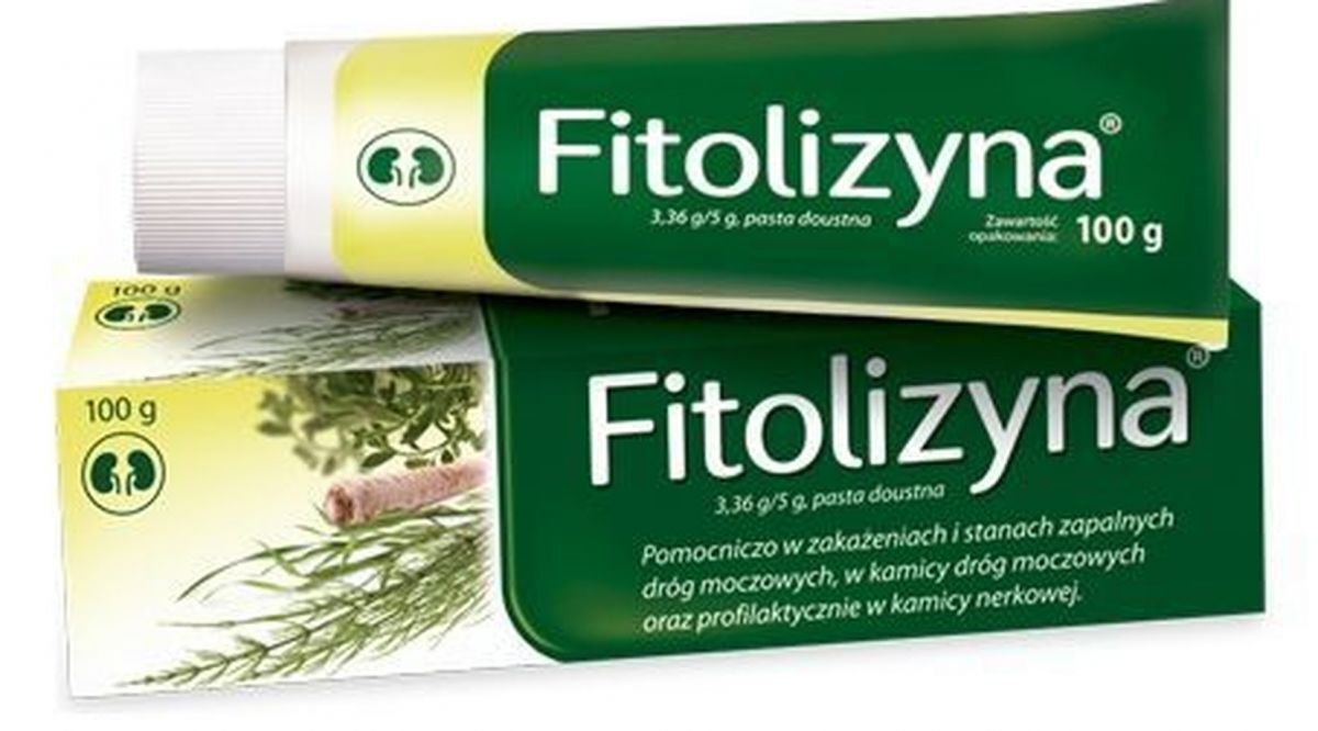 Fitolizyna (Neofitolizyna) pasta, urolithiasis treatment, fitolizin
