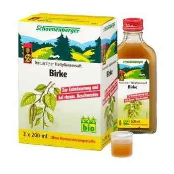 Flushing the urinary tract BIRCH JUICE Schoenenberger