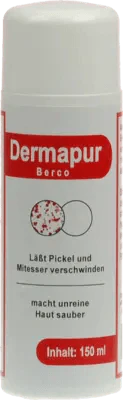 Fro pimple, blackheads on face, blackhead remover, DERMAPUR Berco liquid - UKDorf 