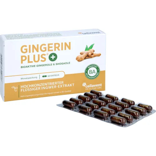 GINGERIN PLUS gingerol and shogaol capsules 60