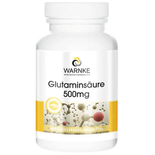 GLUTAMIC ACID, (L-glutamic acid), 500 mg capsules - UKDorf 
