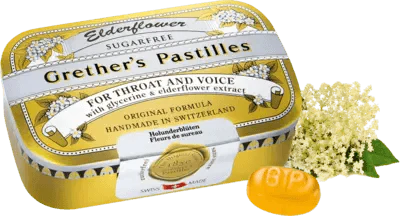 GRETHERS Elderflower sugar-free pastilles - UKDorf 