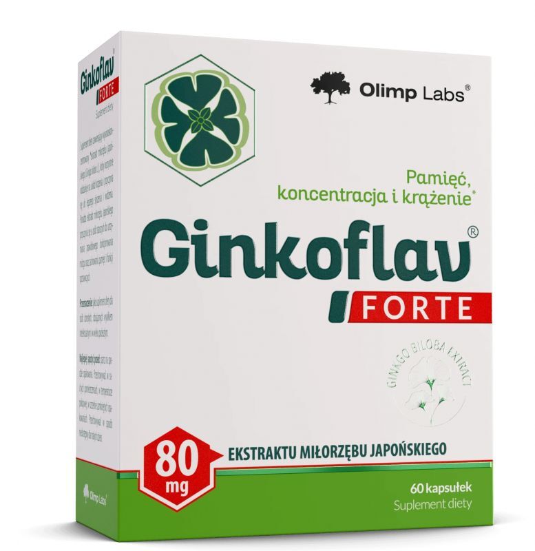 Ginkoflav Forte x 60 capsules ginkgo biloba benefits
