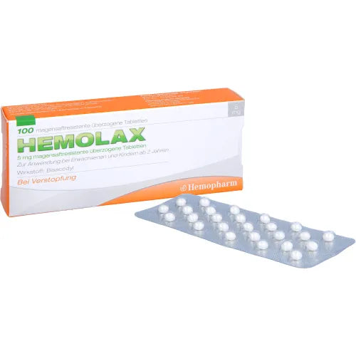 HEMOLAX 5 mg gastro-resistant coated tablets, 100 tablets