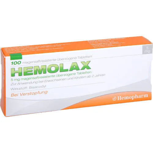HEMOLAX 5 mg gastro-resistant coated tablets, 100 tablets