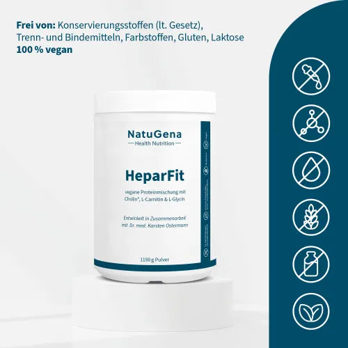 HEPARFIT Protein Complex + Choline Vegan Powder 1200 g