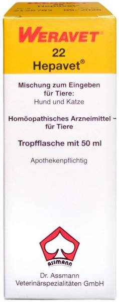 HEPAVET 22 drops vet. 50 ml
