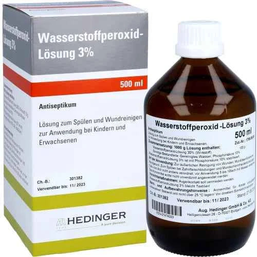 HYDROGEN PEROXIDE SOLUTION 3% Standard Approval (replacement delivery if necessary, see article note below)