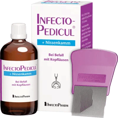 Head lice treatment+ nit comb, INFECTOPEDICUL solution - UKDorf 