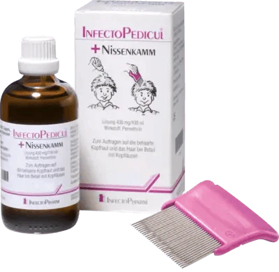 Head lice treatment+ nit comb, INFECTOPEDICUL solution - UKDorf 
