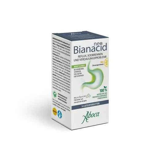 Heartburn, reflux, digestive problems NEO BIANACID Lemon Flavor Lozenges