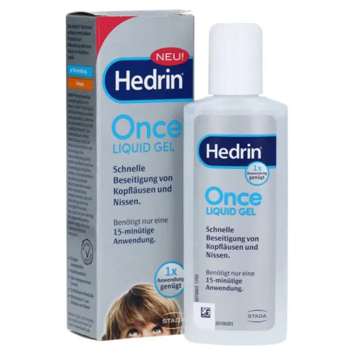 Hedrin Once liquid gel kills lice and nits 100ml. What kills nits and lice?