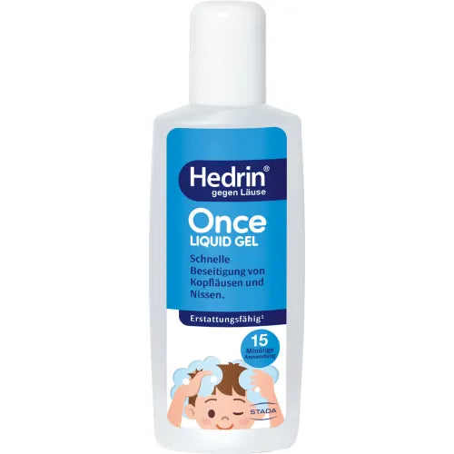 Hedrin Once liquid gel kills lice and nits 100ml. What kills nits and lice?