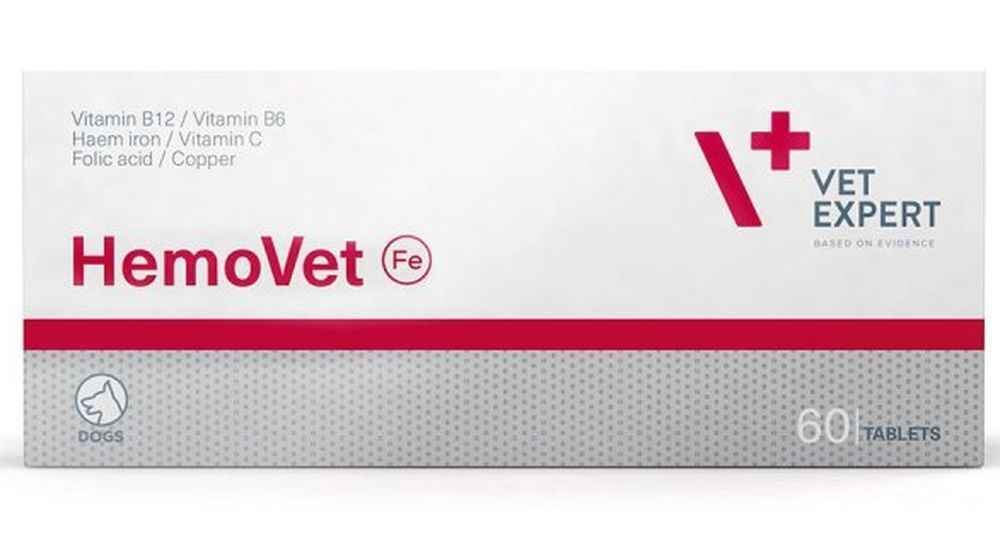 HemoVet Dog 67 mg Supportive preparation for dogs with symptoms of anemia