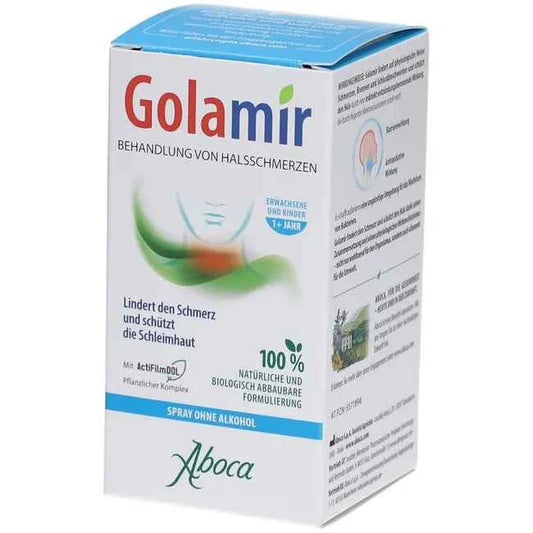 Herbal throat spray to relieve sore throats alcohol-free spray