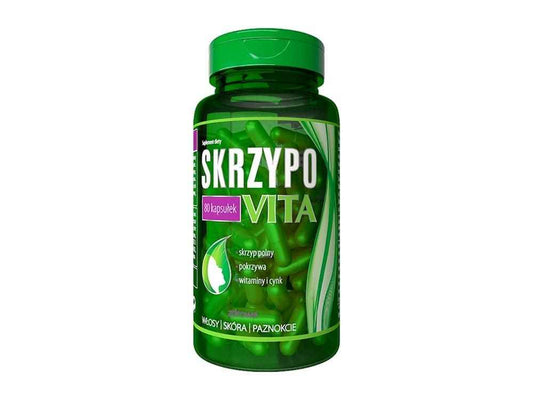 Horsetail extract 25 mg per capsule, nettle herb extract SkrzypoVita