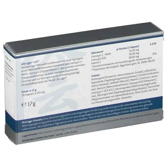 How to reduce mental fatigue, LU 7 NADH & CoEnzym Q10 capsules
