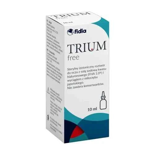 Hyaluronic acid and ginkgo extract, Trium Free Eye Drops