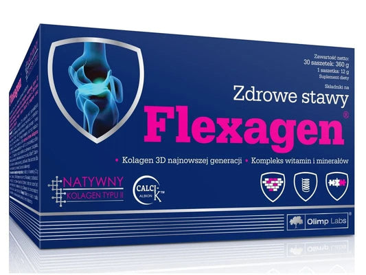 Hydrolysed collagen, Flexagen raspberry - UKDorf 