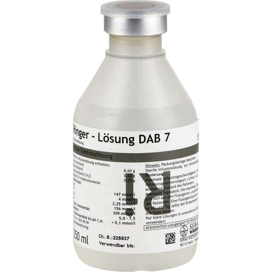 Hypotonic dehydration treatment, RINGER SOLUTION DAB 7 Plastic