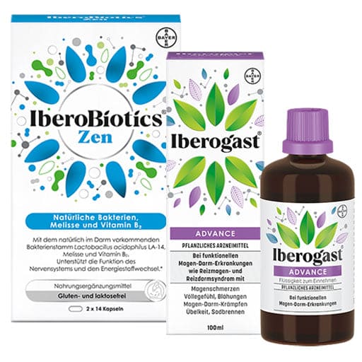 IBEROGAST ADVANCE 100ML + IBEROBIOTICS Zen SAVING SET - UKDorf 