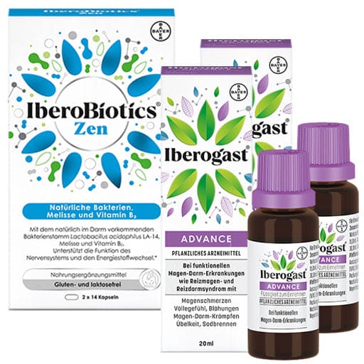 IBEROGAST ADVANCE 2X20ML+IBEROBIOTICS ZEN SAVING SET - UKDorf 