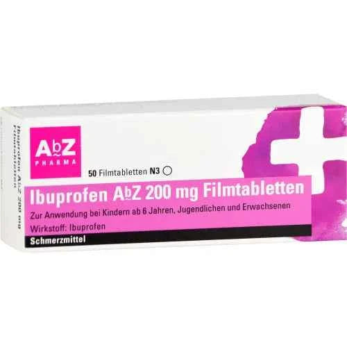 IBUPROFEN AbZ 200 mg film-coated tablets, 50 tablets