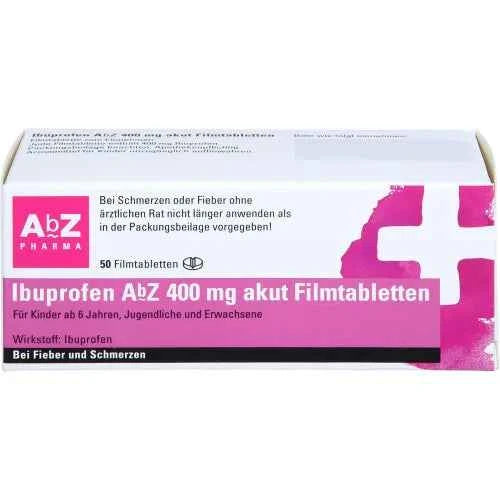 IBUPROFEN AbZ 400 mg acute film-coated tablets 50 tablets