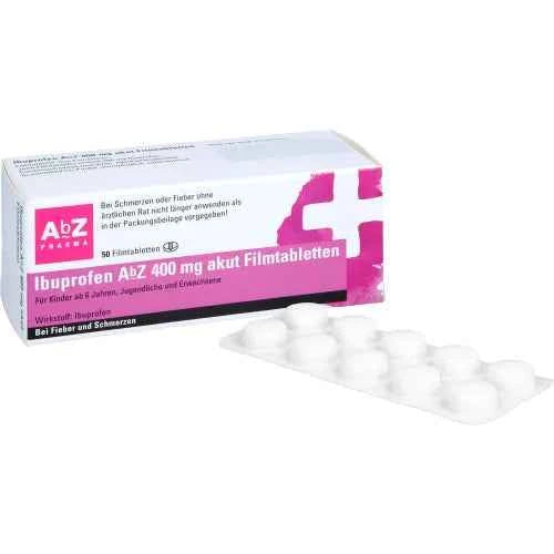 IBUPROFEN AbZ 400 mg acute film-coated tablets 50 tablets