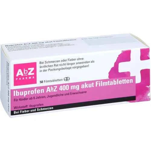 IBUPROFEN AbZ 400 mg acute film-coated tablets 50 tablets
