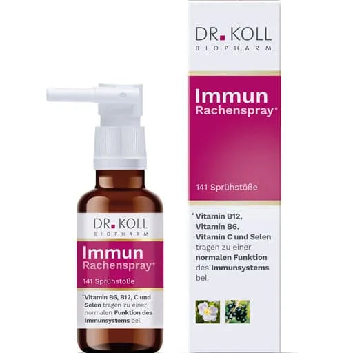 IMMUNE THROAT SPRAY Dr.Koll Gemmo Complex Vit.B6 B12 - UKDorf 